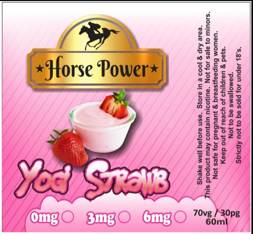 Strawberry Yogurt - Horse Power