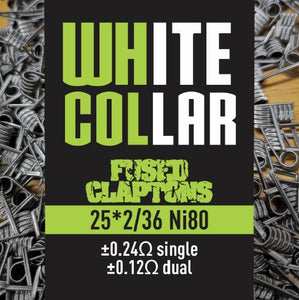 White Collar Hand Wrapped Coils